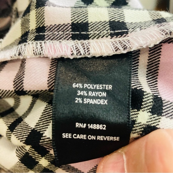 TORRID Sz 1 Flannel Plaid Hooded Drawstring at Waist Snap Buttons Anorak Shacket - Picture 13 of 16